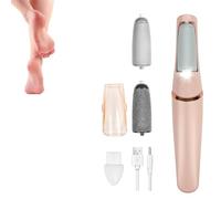 Rapeuse Pieds Électrique Puissante - Râpe Électrique Rechargeable pour Soin des Pieds avec 2 Rouleaux de Rechange, 2 Vitesses et Lumière LED, Élimine Pieds Secs et Peaux Mortes