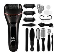 Rapeuse Pieds Electrique, Râpe À Pieds Electrique, Pédicure Electrique Ponceuse Pied Soin Callosité Gommages avec 3 Têtes De Rouleau 2 Vitesses Ipx7 Etanche Rappe Pieds Pédicure Rechargeable