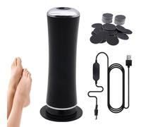 Rapeuse Pieds électrique, Rapeuse Pieds Electrique Puissante, Ponceuse Pieds Electrique Avec 60 Tampons De Remplacement, soin des pieds pour Femmes Hommes Pédicures (noir)