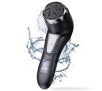 Rapeuse Pieds Electrique Rechargeable Rape Pieds Pédicure avec 3 Tête Givrée Anti-Callosité Peau Morte Corne Talon Pieds 2 Vitesses IPX7 Etanche Electrique Soin Rape Pieds, Eliminer Peaux Mortes