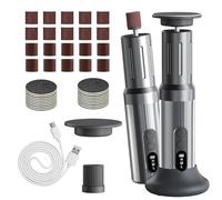 Rapeuse pieds électrique, SOARFLY 2 en 1 rappe pieds pédicure rechargeable avec 6 vitesses 40 tampons de remplacement, rapeuse pieds electrique puissante pour les soins des pieds et des mains (Gris)