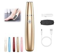 Rapeuse Pieds,Mielle Glow Pied,Rapeuse Pieds électrique,Ponceuse Pour Pied,Râpe À Pieds Puissante Portable Rechargeable, Unisexe Pour Les Familles (Doré, One Size)