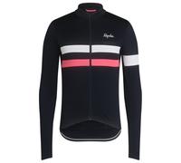 Rapha - Brevet Long Sleeve Jersey - Maillot de cyclisme - XL - dark navy / high-vis pink / white