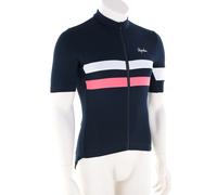 Maillot manches courtes rapha brevet bleu navy rose