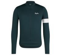 Rapha - Core Thermal Long Sleeve Jersey - Maillot de cyclisme - L - forest green / white