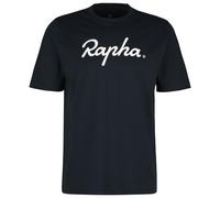 T shirt rapha coton large logo noir blanc