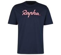 Rapha - Cotton T-Shirt - T-shirt - XS - dark navy / high-vis pink