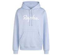 Rapha Heavyweight Cotton Large Logo Hoodie Bleu L Homme Arctic / White
