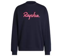 Rapha - Heavyweight Cotton Sweatshirt Large Logo - Veste de sport - S - dark navy / high-vis pink