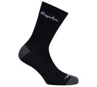 Chaussettes rapha logo gris fonce noir