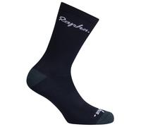 Chaussettes rapha logo bleu fonce noir