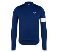 Rapha - Core Thermal Long Sleeve Jersey - Maillot de cyclisme - XS - navy / white