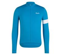 Rapha - Men's Core Thermal Long Sleeve Jersey - Maillot vélo homme Teal Blue / White - M