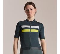 Rapha - Women's Brevet Merino Jersey III - Maillot vélo manches courtes femme Dark Forest / Silver - M
