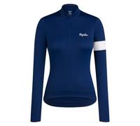 Rapha - Women's Core Thermal Long Sleeve Jersey - Maillot vélo manches longues femme Navy / White - M