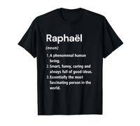Raphaël Définition du nom Dictionnaire Amusant T-Shirt Graphique avec Valeur