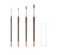 Raphael Pinceau Aquarelle Petit Gris Synthétiques Serie 8351 Set 4pcs N°2, 6, 10, 14 et 1 Carte