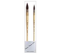 Raphael Pinceau Lavis Aquarelle Petit Gris Pur Monte sur Plume. Serie 803 No. 1. 0/3 .Set 2 pcs