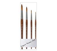 Raphael Pinceau Série 8504 Martre Imitation Sable, Set 4 Pcs 0, 2, 6, 10