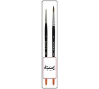 Raphael Pinceau Series 8404 ,kolinsky Rouge Sable Pinceau ,Set 2pcs,Taille 0 . 2 France