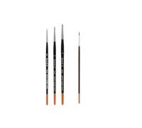 Raphael Pinceau Series 8404 Kolinsky Rouge Sable Set 3pcs Taille 3/0 2/0 0 + 1pinceau
