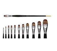 Raphael - Pinceau usé bombé Kevrin+ huile et acrylique N°18 série 8772