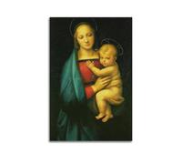 Raphael Poster de peintures célèbres (Madone du Grand-Duc) Œuvres d'art cool Impression sur toile Décoration murale Idée 40 x 60 cm