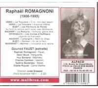 Raphael ROMAGNONI "Faust" digitalisierte Schellackplatte von malibran France