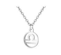 RAPHAEL SPERDIN Collier Astro en acier inoxydable | Bijoux signes astrologiques mixtes (BALANCE (23 Sept.-23 Oct.))