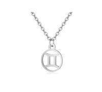 RAPHAEL SPERDIN Collier Astro en acier inoxydable | Bijoux signes astrologiques mixtes (GEMEAUX (21 Mai-21 Juin))