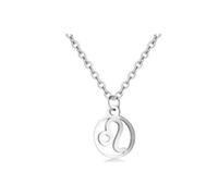 RAPHAEL SPERDIN Collier Astro en acier inoxydable | Bijoux signes astrologiques mixtes (LION (23 Juillet-22 Août))