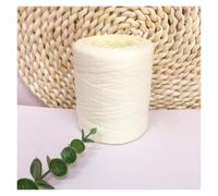 Raphia À Crocheter Fil de raphia en papier épais 200 g/ensemble | For tricoter à la main, pantoufles, sacs, couvre-tasses, chapeaux au Crochet, DIY(White)