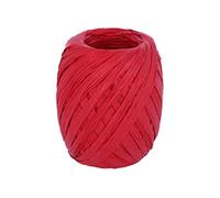 Raphia de papier couleur rouge 4mmx30m.