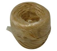 Raphia Synthétique Beige Pelote 100gr 40m Env.