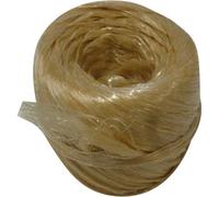 Raphia synthetique beige pelote 100gr 40m env. cavalier