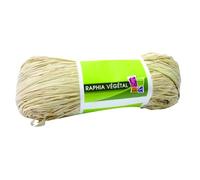 Raphia Végétal Couleur Naturelle En Bobine 50 G