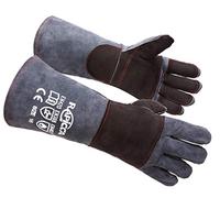 RAPICCA Gants de Manipulation D'animaux Rembourrage en Cuir Renforcé de Résistant aux Morsures Chien, Chat Rayure, Faucon, Saisir, Reptile, Serpent