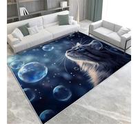 RAPICES DE STOCIAL Fantasy Machine DE Cat Pet Machine LACITE LACIPE 80 X 150 Cm Tapis À Tas Court sans Glissement Moelleux pour Chambre À Coucher De Chambre À Coucher,60 X 90 Cm