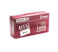 Rapid 11720002 Agrafes Jaky 6, cuivrées