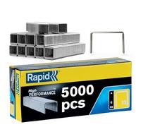 Rapid Agrafes N°13 High Performance (13/6) en acier galvanisé - Pour papier et tissus - Boîte de 5000