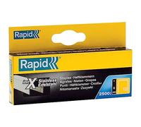 RAPID 11830726, Agrafes N°13, agrafes de longueur 6 mm, lot de 2500, agrafes à fil plat inoxydable pour tapisserie, textile, travaux domestique, étiquetage