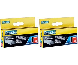 Rapid 11856225 Boîte de 2500 Agrafes 53/06 mm galva 2,5M (Lot de 2)