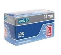 Rapid Agrafes en fil plat galvanisé n°53/14 mm - 5000 pièces - Boîte carton