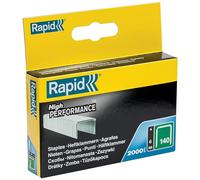 Rapid Agrafes N°140 – 6 mm, 2000 pièces, fil galvanisé, haute performance, gris