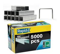 RAPID 11908111, Agrafes N°140, Longueur 8 mm, 5000 pièces, Pour les travaux de construction et d’isolation, Fil galvanisé, Haute performance Argent