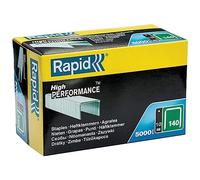 RAPID 11910711, Agrafes N°140, Longueur 10 mm, 5000 pièces, Pour les travaux de construction et d’isolation, Fil galvanisé, Haute performance Argent