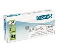 Rapid 24869100 boîte de 1000 agrafes 23 6 mm galva G