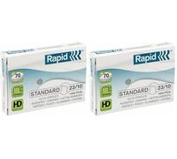 Rapid 24869300 Boîte de 1000 Agrafes 23/10 mm Galva (Lot de 2)