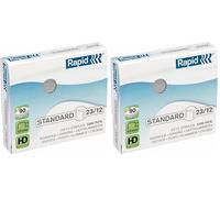 Rapid 24869400 Boîte de 1000 Agrafes 23/12 mm Galva (Lot de 2)