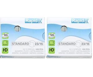 Rapid 24869600 Boîte de 1000 Agrafes 23/15 mm Galva